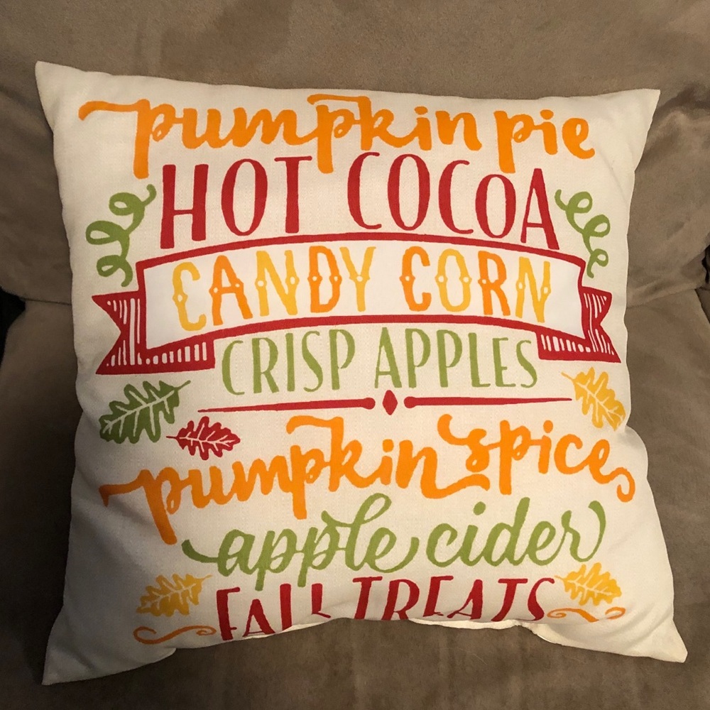 NWOT Fall Throw Pillow